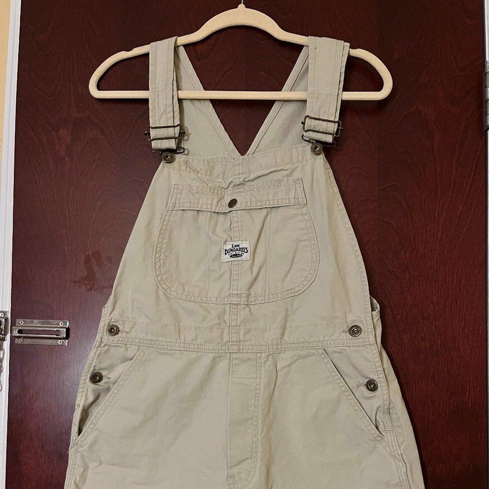 Lee Dungarees Overalls Tan/Khaki (Size Small)